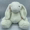 Toys de lapin en velours de corail blanc pour enfants